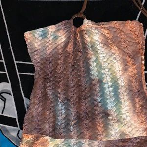 Tube top multi color